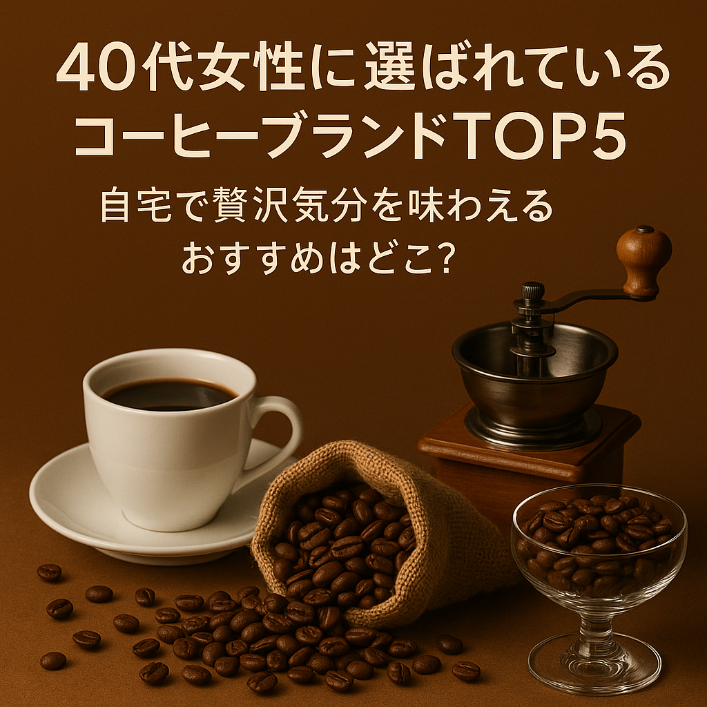 40代女性に選ばれているコーヒーブランドTOP5｜自宅で贅沢気分を味わえるおすすめはどこ？